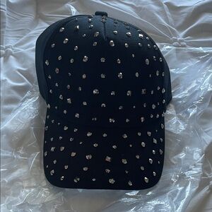 Black Studded Cap. Never Worn!